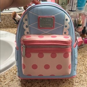 Loungefly Blue and Pink Polka Dot Kids Bag